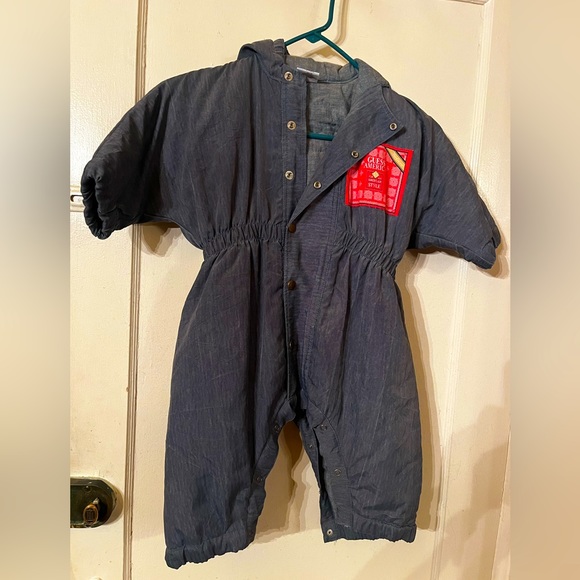 Vintage early 1990 GUESS toddlers snowsuit bought  this 4 my son  born late 1988 - Picture 1 of 6